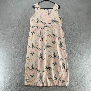 Erika & Co Vintage Dress Womens LP‎ Prairie Cottagecore Floral Linen 90s Y2K
